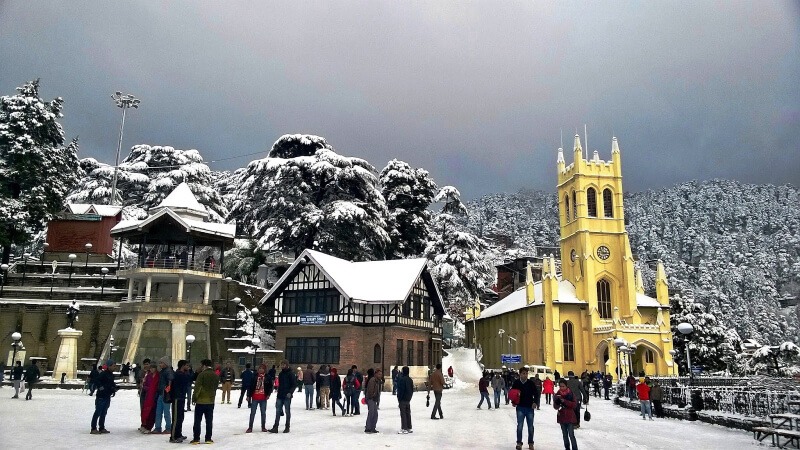 Shimla - Best Places to Visit Near Delhi in December for Honeymoon