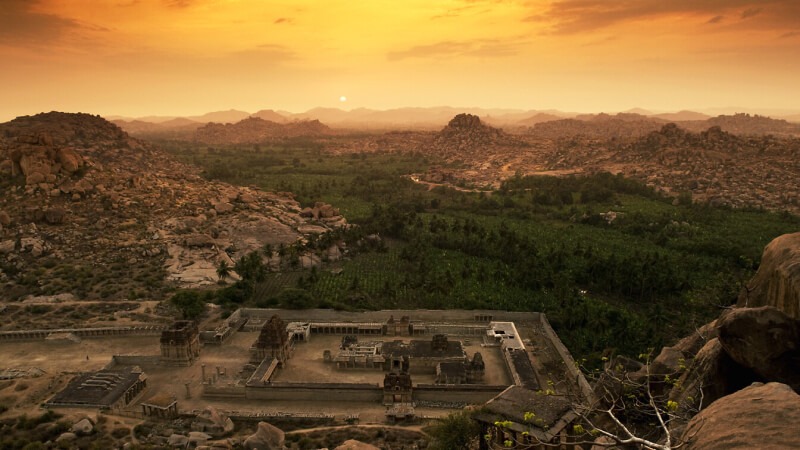 Hampi a stunning view of ruins places to visit in karnataka during summer