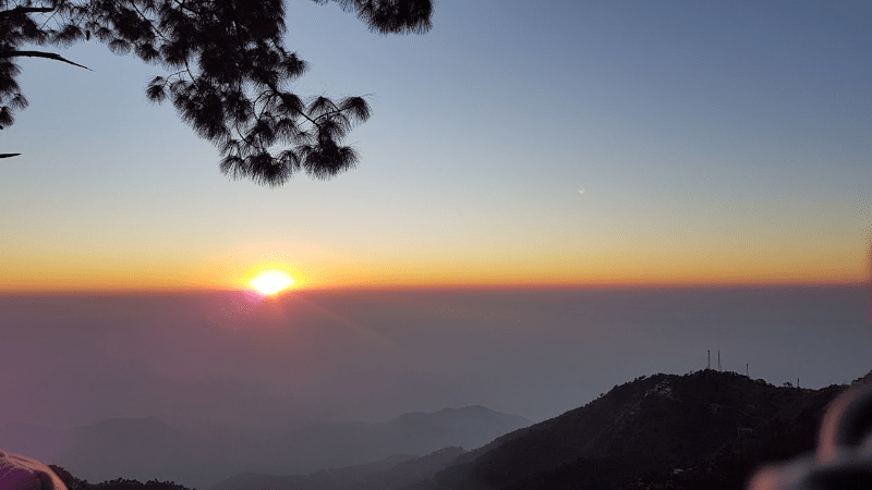 sunset point kasauli himachal pradesh